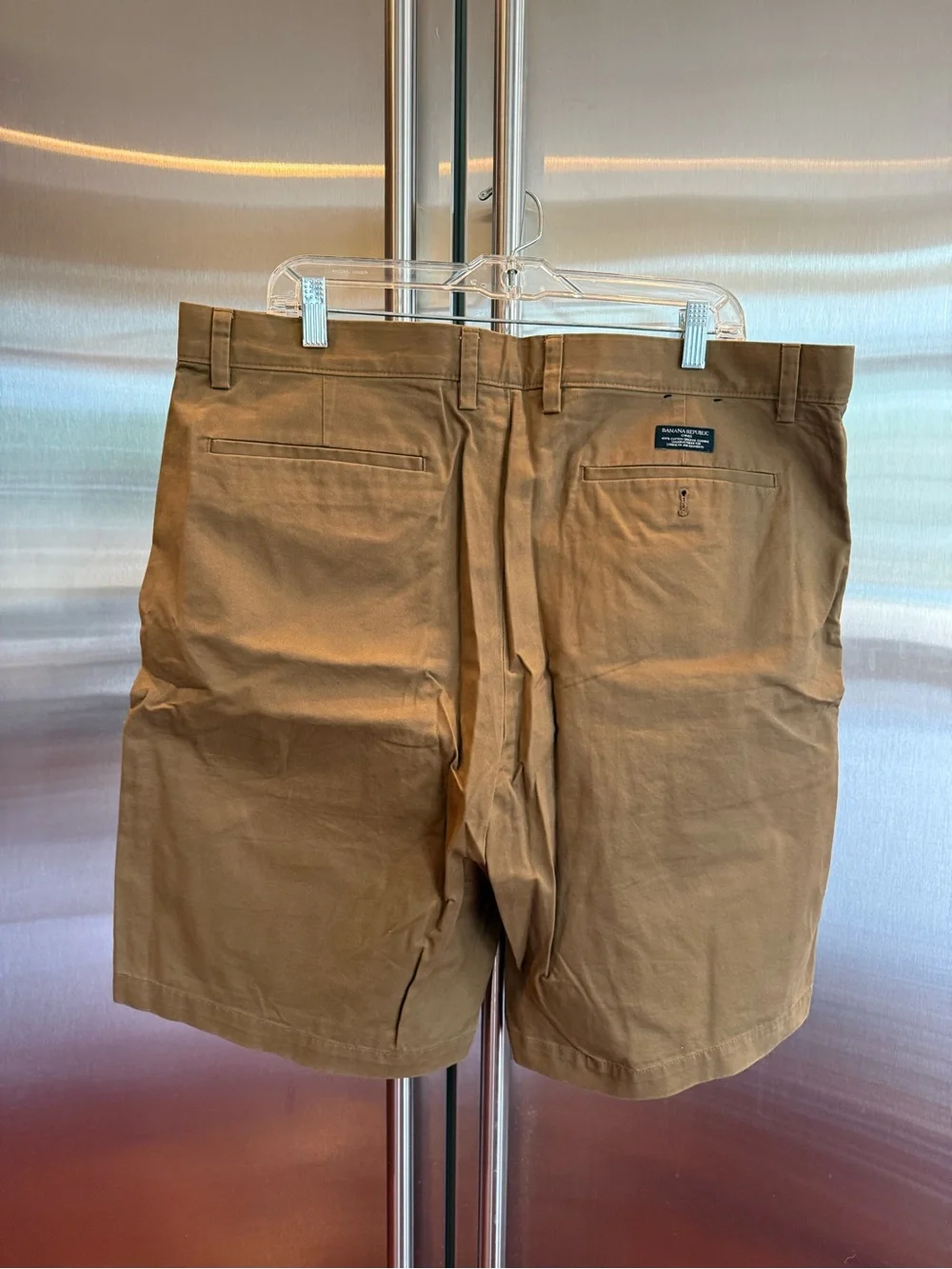 Men's Casual Cotton Shorts in greenish brown